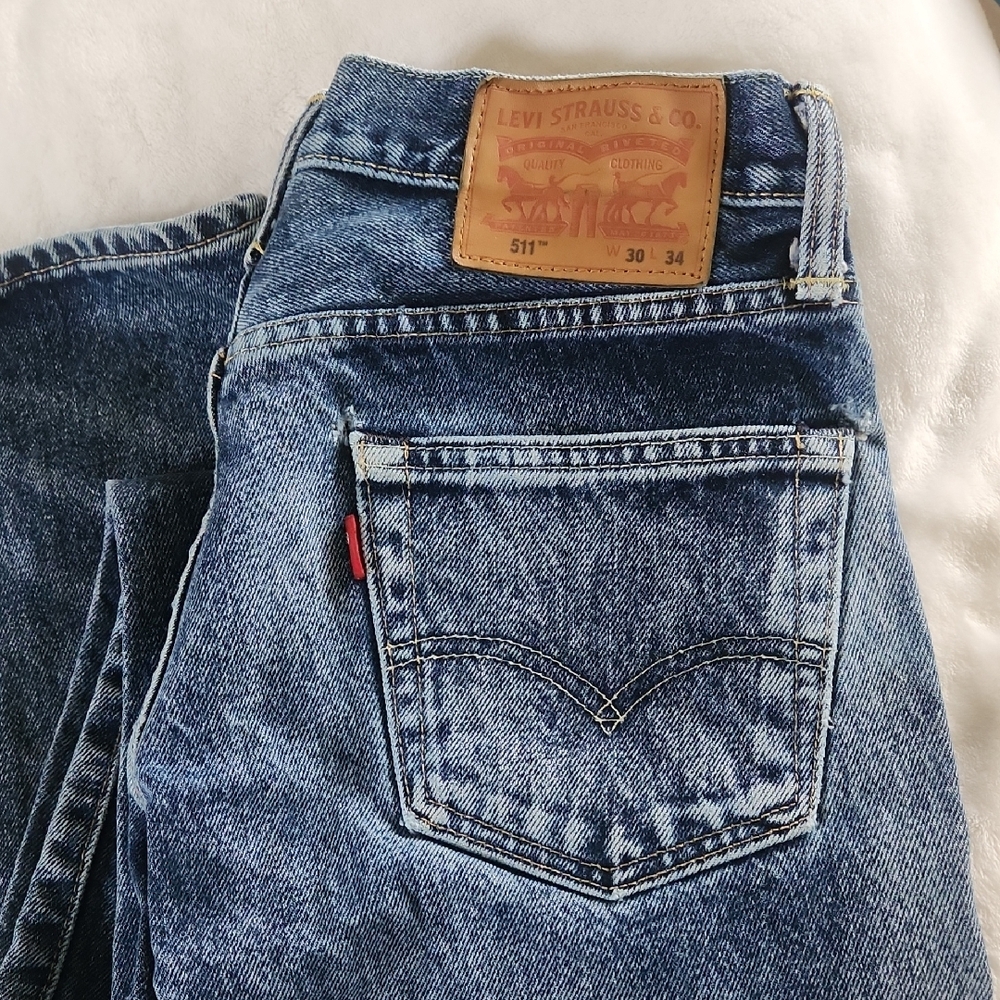 Levi's 511 Slim Blue Jeans with Classic Vintage Appeal